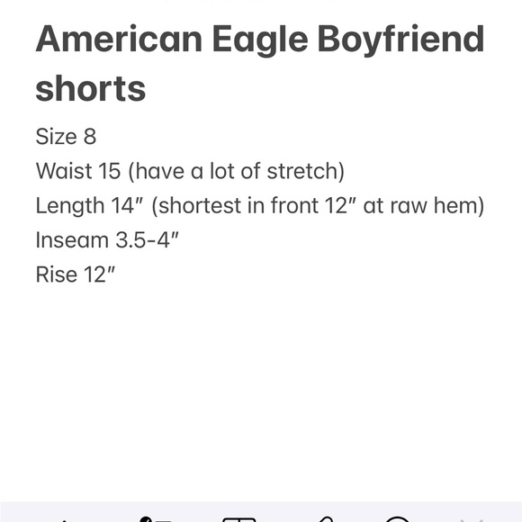 American Eagle 90’s Boyfriend Blue Distressed Jean Shorts - Picture 15 of 15